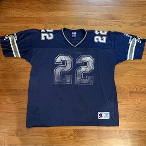 Vintage Champion Dallas Cowboys Emmitt Smith Mens Jersey NFL Football Size 48 XL